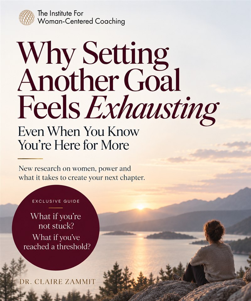 Cover of the guide Why Setting Another Goal Feels Exhausting by Dr. Claire Zammit